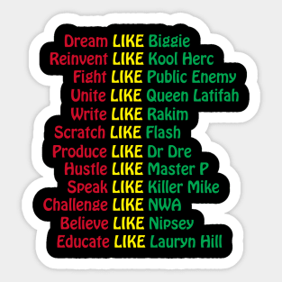 Hip Hop Tribute Sticker